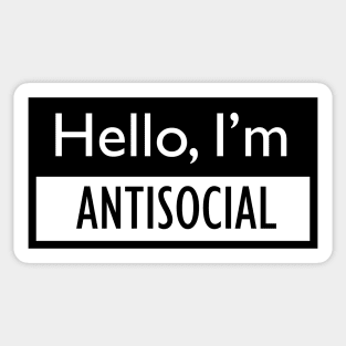 Hello, I'm AntiSocial Sticker